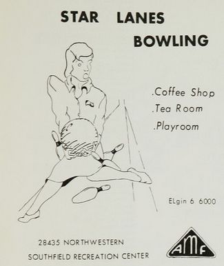Star Lanes (Ark Lanes) - Southfield High School - Blue And Gray Yearbook Class Of 1960 Ad